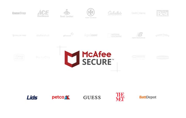 How well-known brands use the McAfee SECURE service
