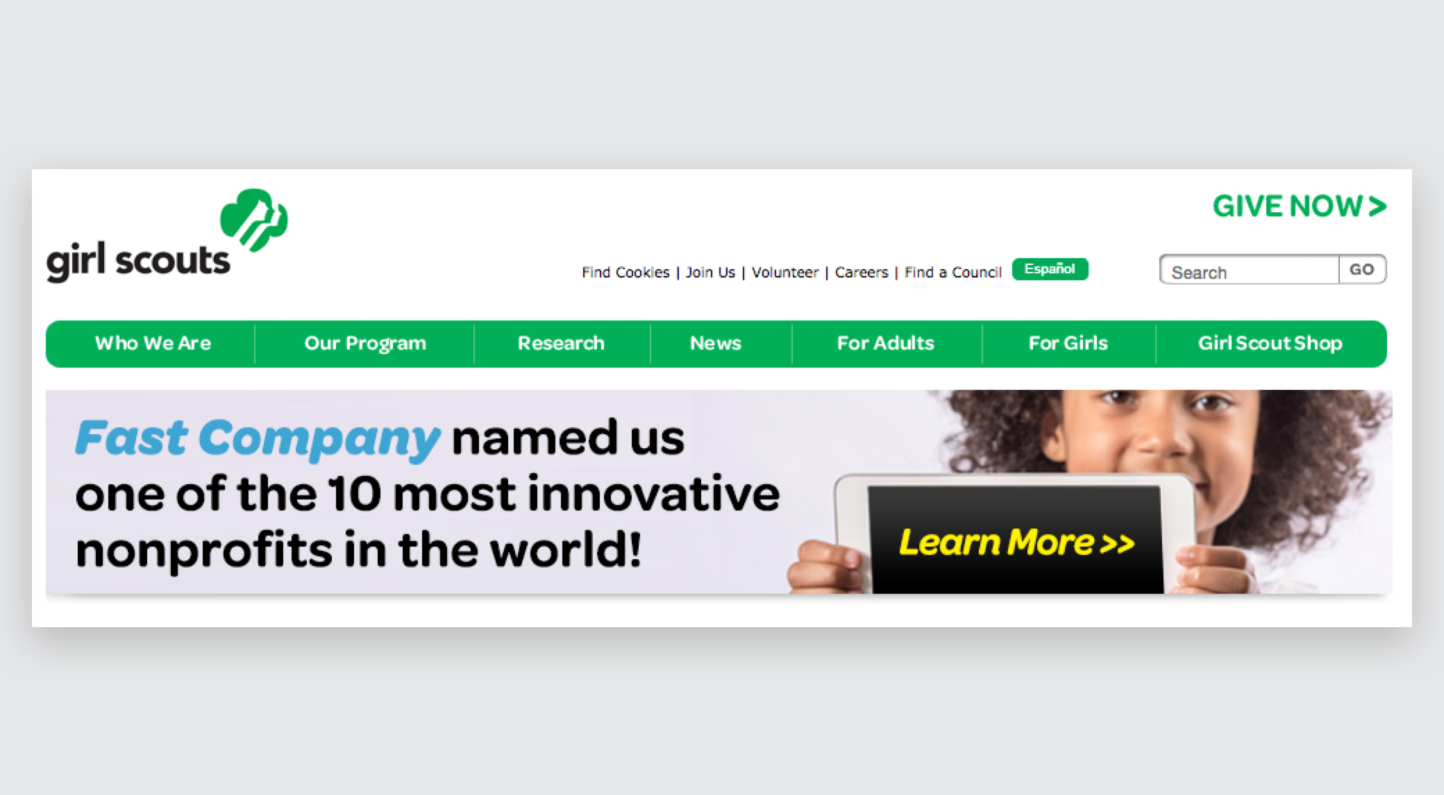 Girl Scout's homepage