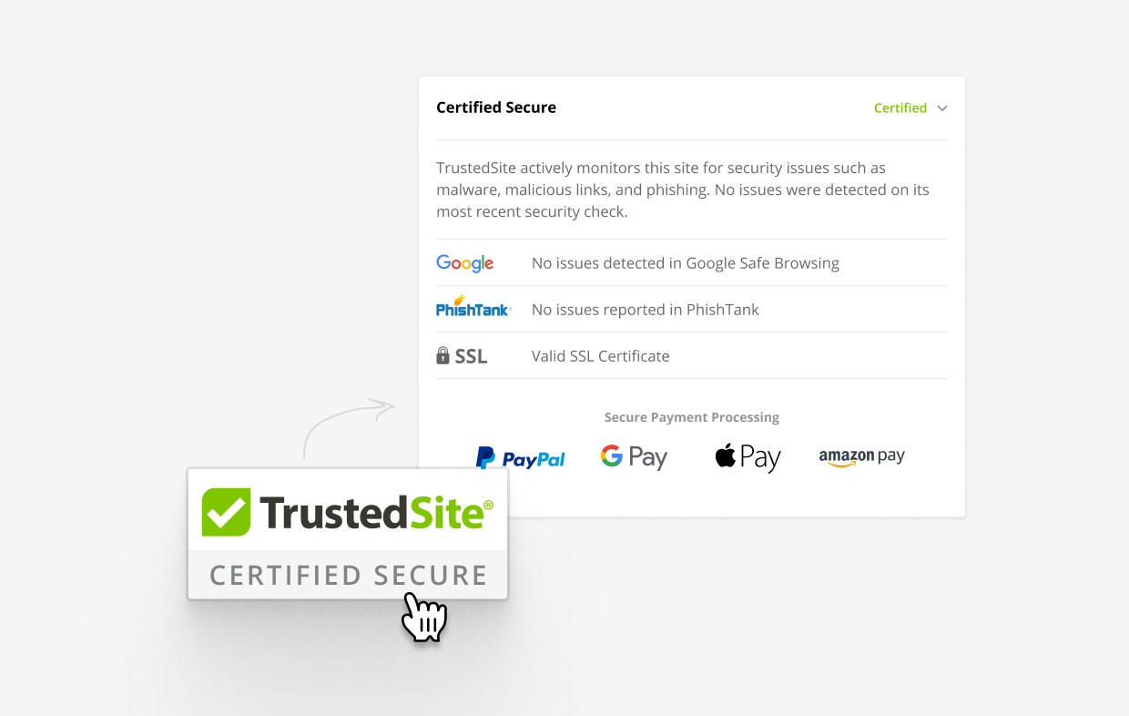 The TrustedSite trustmark