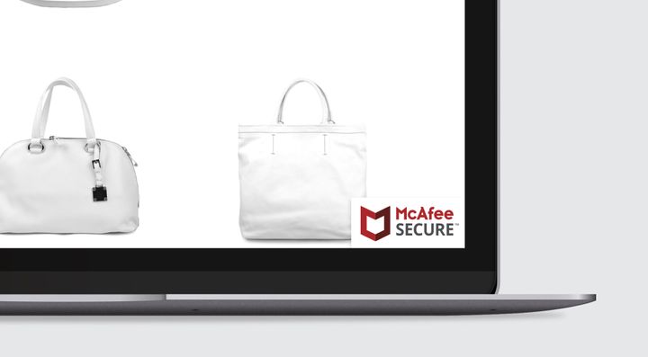 Here's where you should be placing the McAfee SECURE trustmark