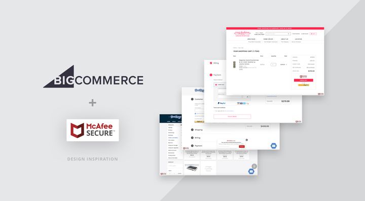 How BigCommerce sites use the McAfee SECURE trustmark